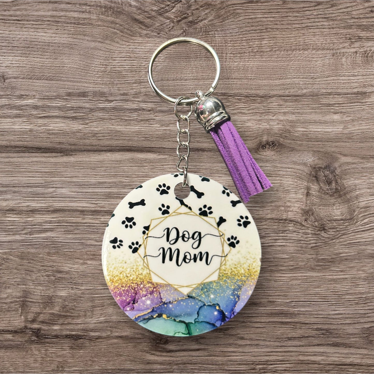 Dog Mom Keychain