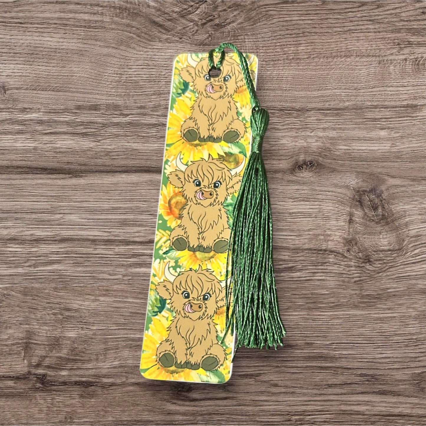 Highland cows bookmark
