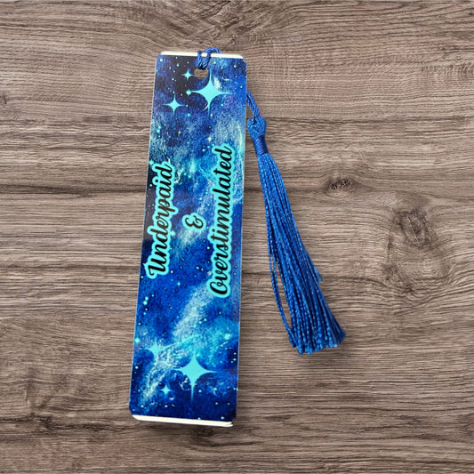 Overstimulated & Underpaid bookmark