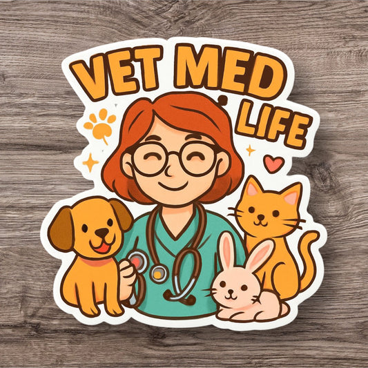 Vet Med Life Sticker