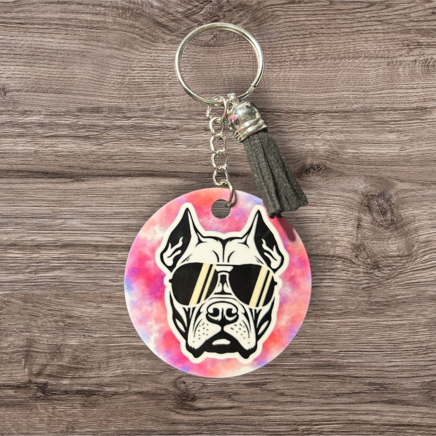Patriotic Bully Keychain